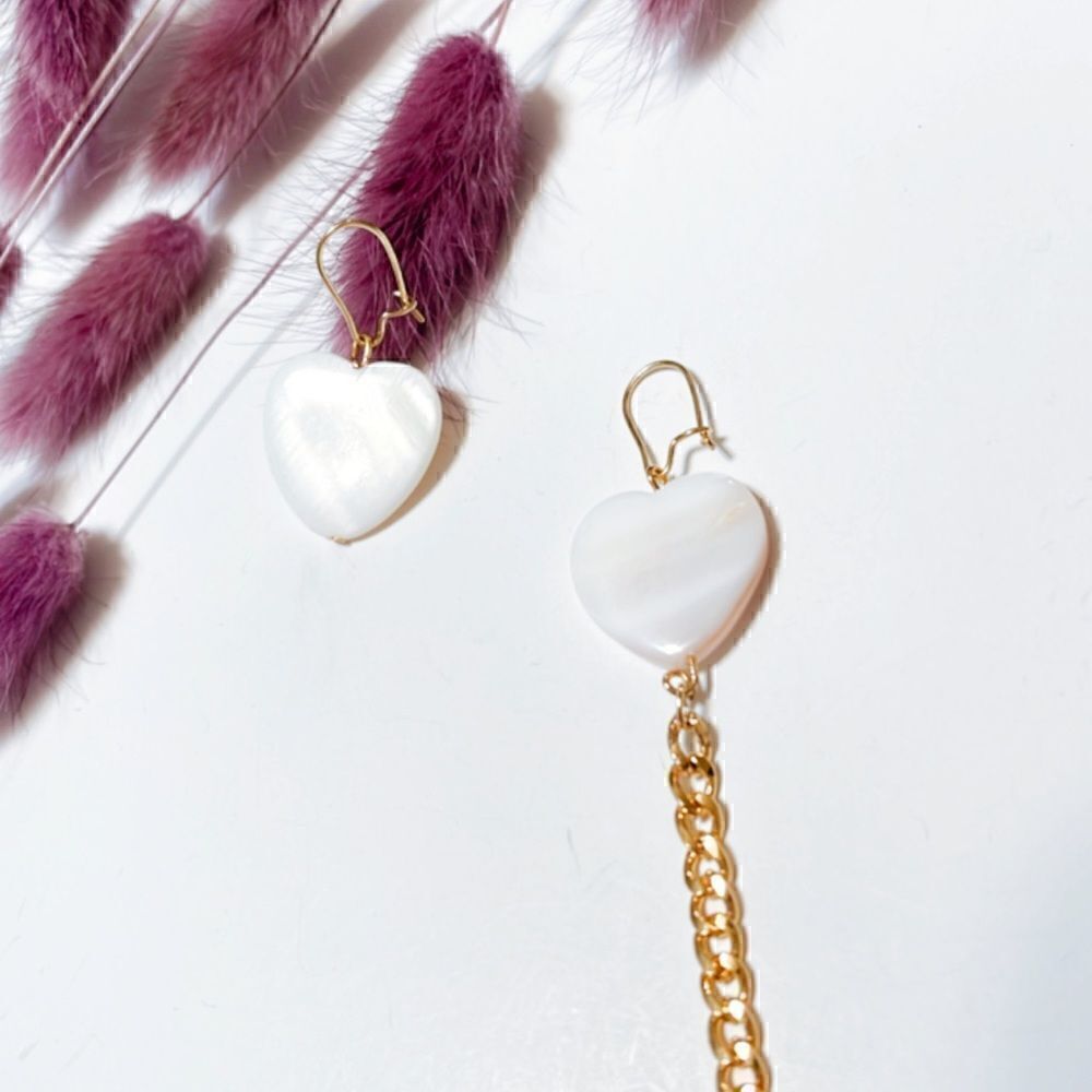 Heart earrings R 439 - Picture 3 of 5